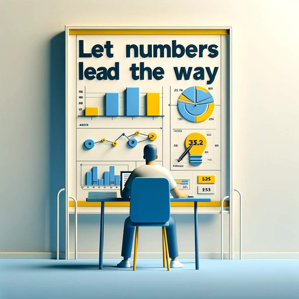 Analyzing data for strategic decision-making in marketing.