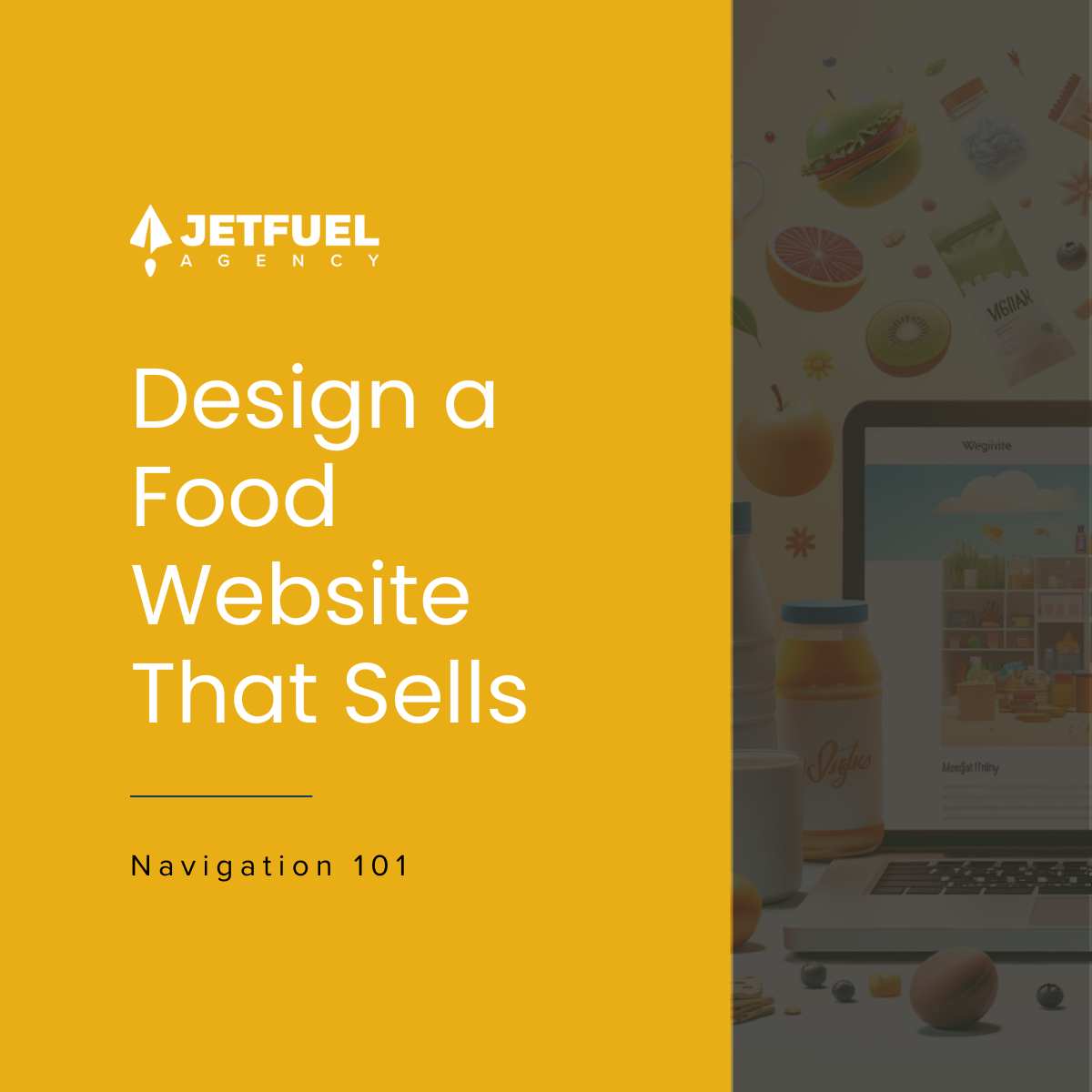 how to design a food website that sells with effective navigation