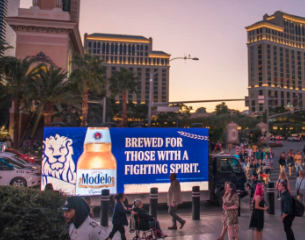 truck with a digital display as an example of mobile advertising