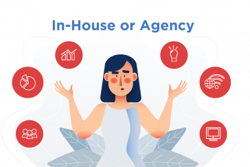 A person deciding to work in-house or agency.