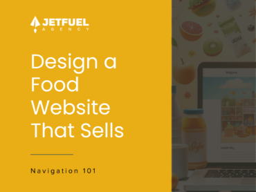 how to design a food website that sells with effective navigation